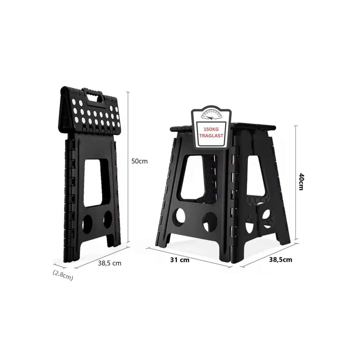 GENERICO - Taburete Silla Banquito Pisos Plegables Piso Plastico