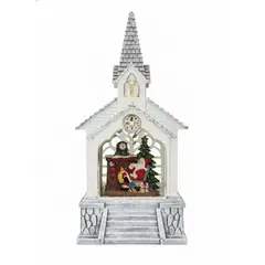 WAKESHOME - Lampara Casita Con Musical De Farola adorno Árbol Navidad