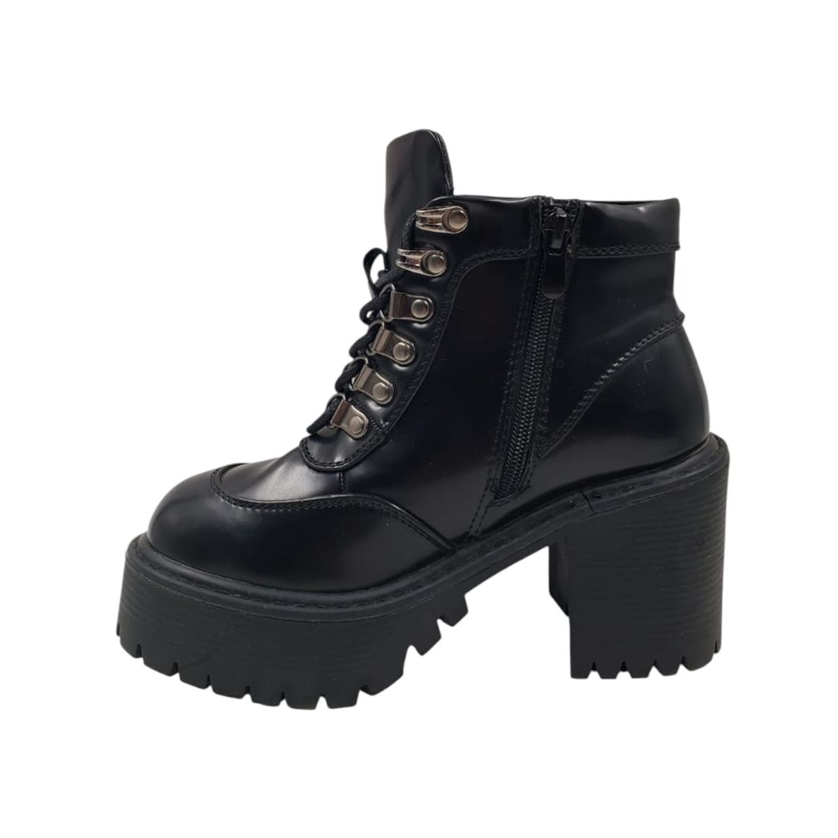 HERIEL - Botín Negro Plataforma Mujer