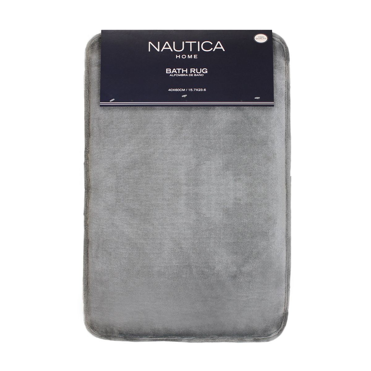NAUTICA - Alfombra de Baño Nautica Home flannel 40x60cm antideslizante gris