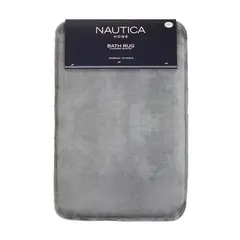 NAUTICA - Alfombra de Baño Home flannel 40x60cm antideslizante gris