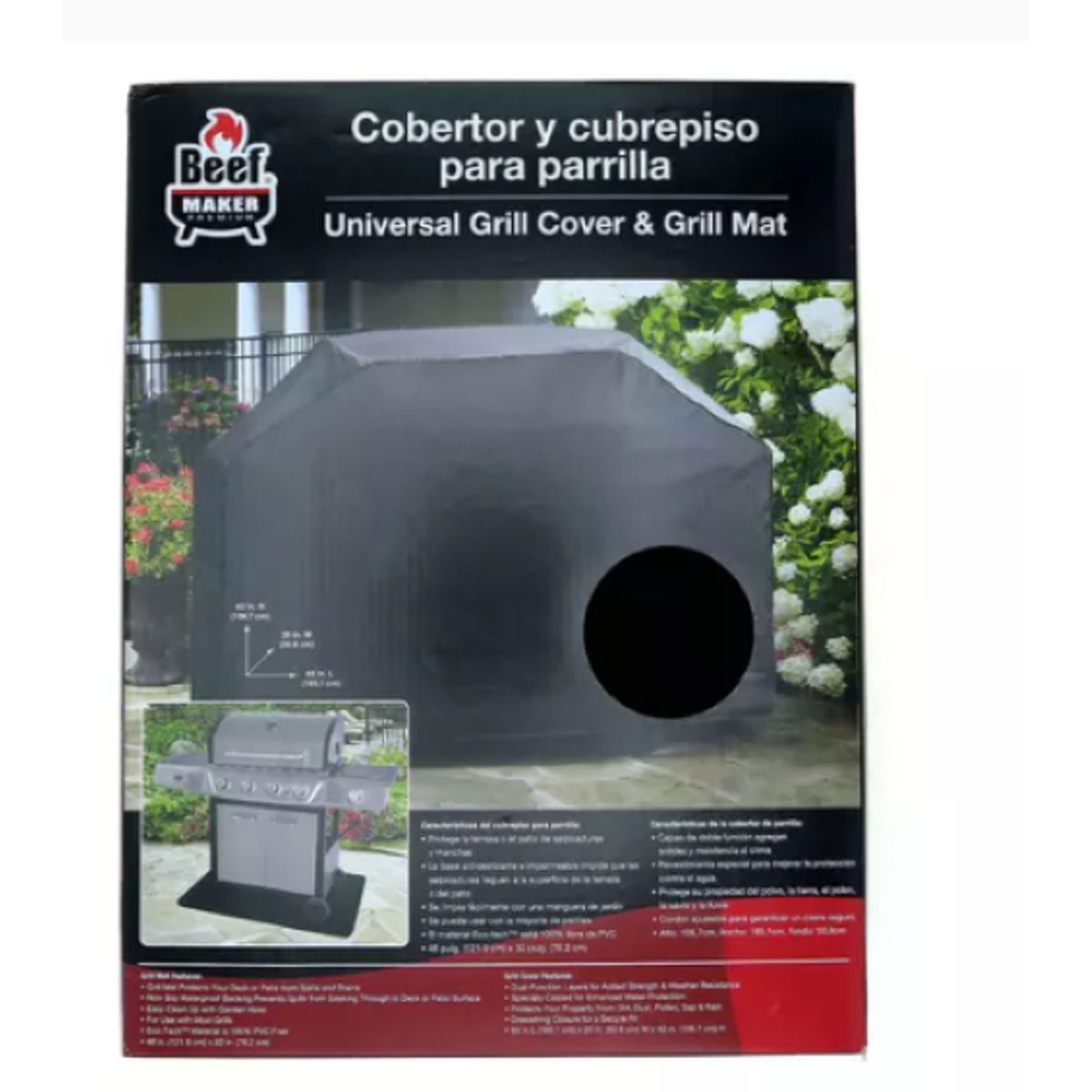 BEEFEATER - Funda Parrilla 165x50x101 Cm +cubrepiso Beef Maker Universal