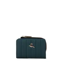 TRINUS - Billetera lizel pequeña petroleo oscuro