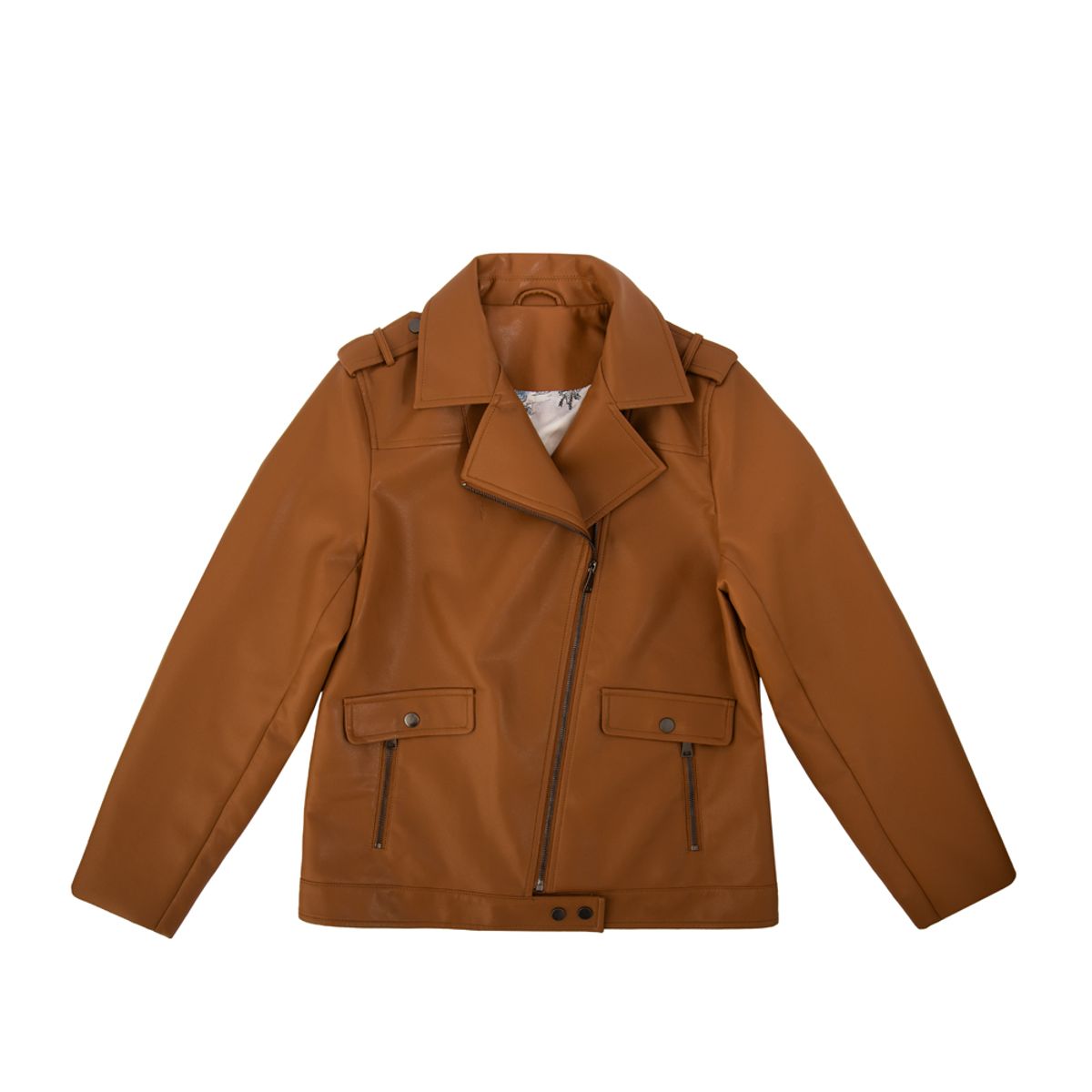 AMPHORA - Chaqueta biker fiona camel