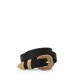 AMPHORA - Cinturon lis negro