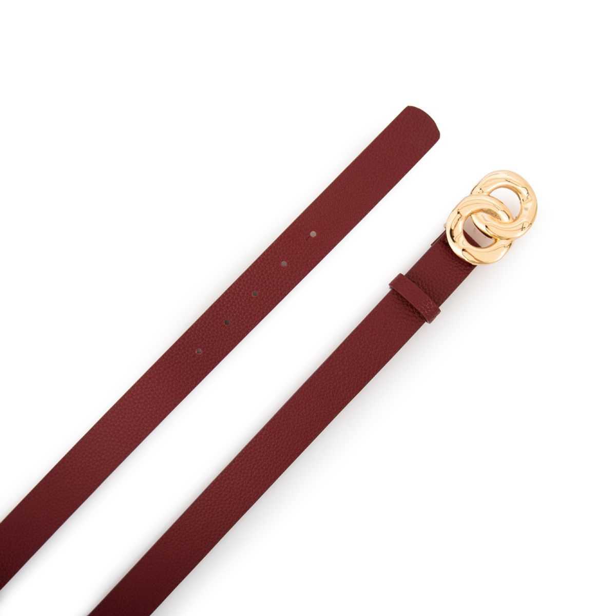 AMPHORA - Cinturon olea burdeo