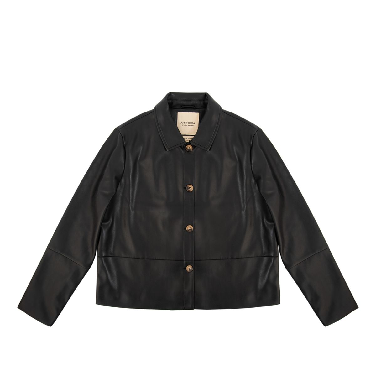 AMPHORA - Chaqueta tipo camisa marlina negro