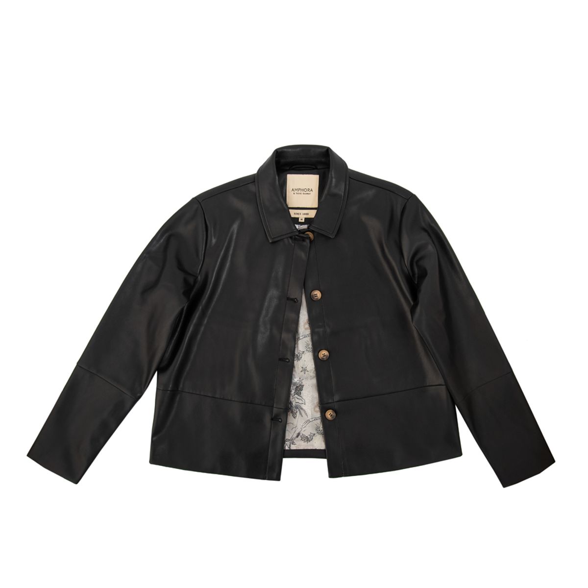 AMPHORA - Chaqueta tipo camisa marlina negro