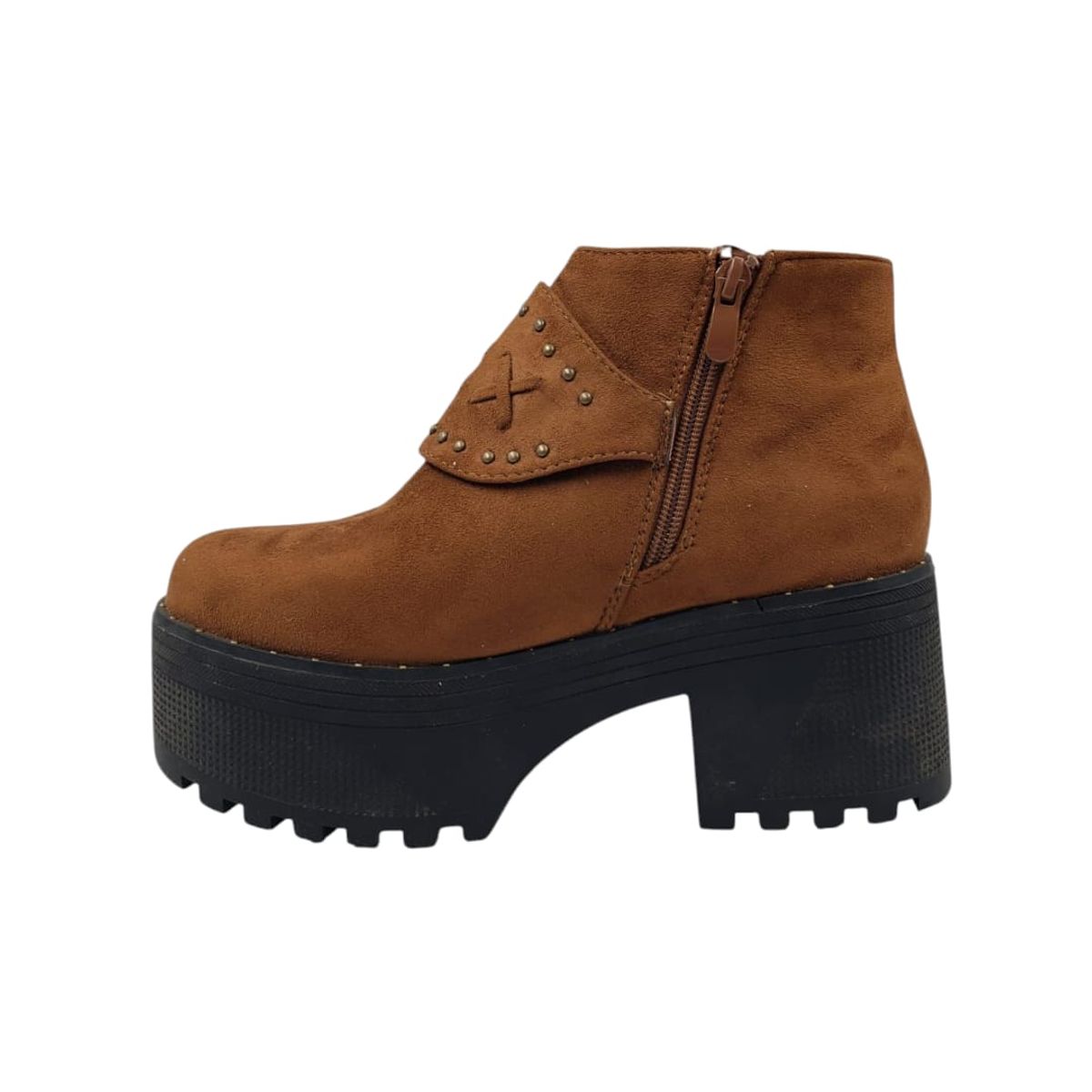 HERIEL - Botín Camel Plataforma Mujer