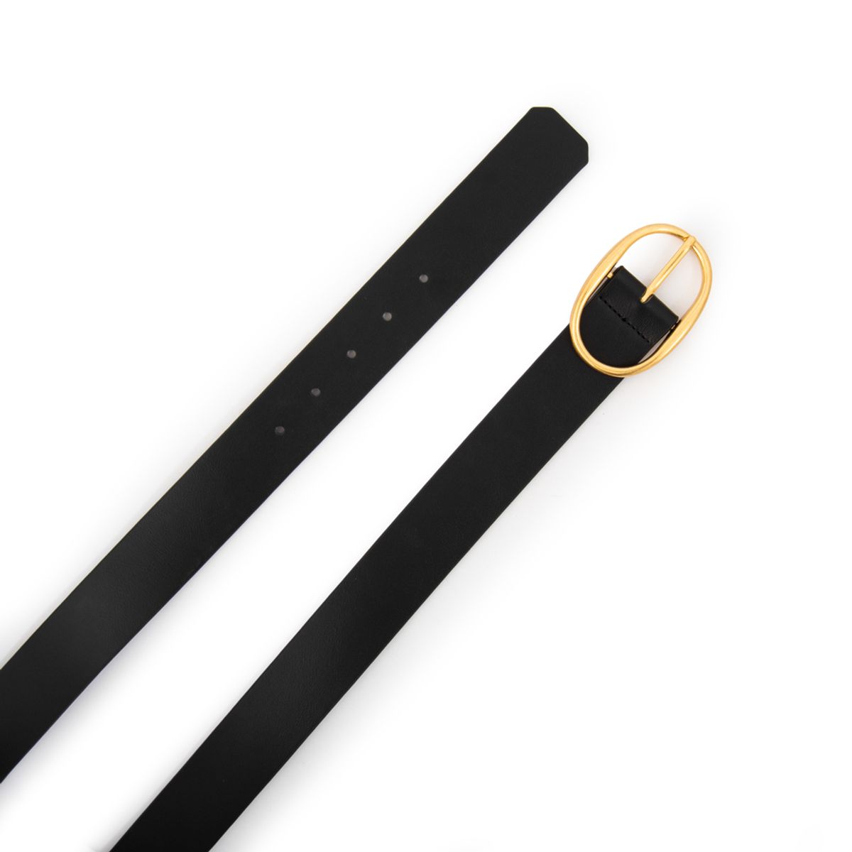 AMPHORA - Cinturon elba negro