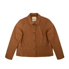 AMPHORA - Chaqueta tipo camisa marlina café