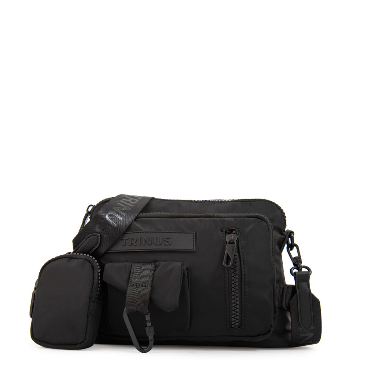 TRINUS - Cartera bandolera regina mediana negro