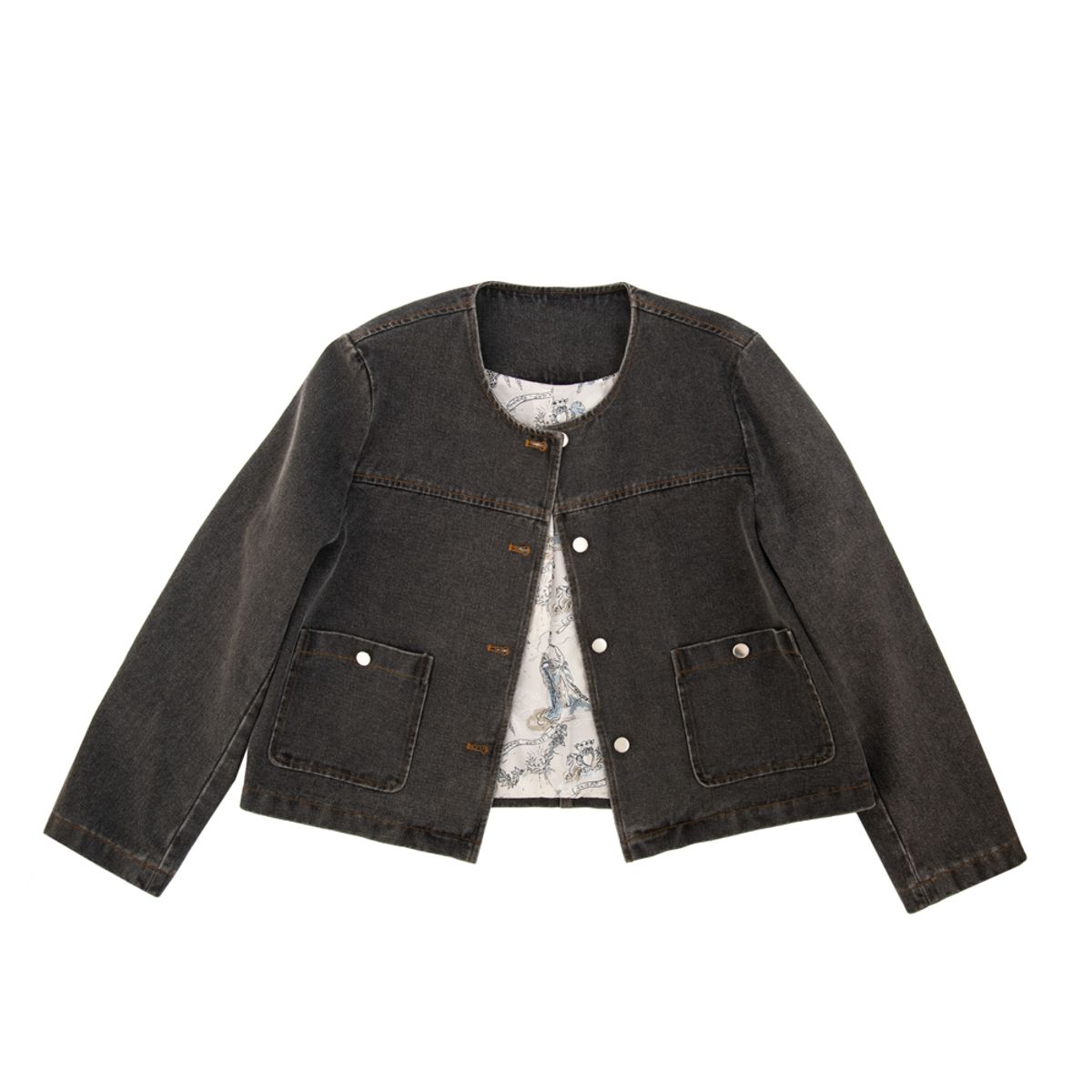 AMPHORA - Chaqueta megan gris oscuro
