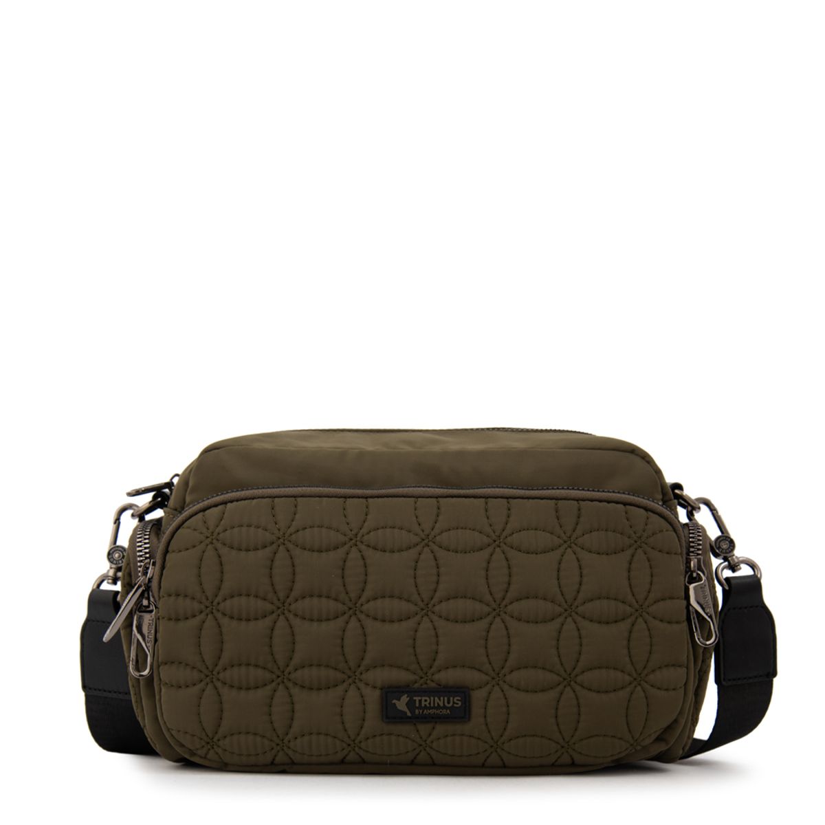 TRINUS - Cartera bandolera sahara pequeña verde oliva