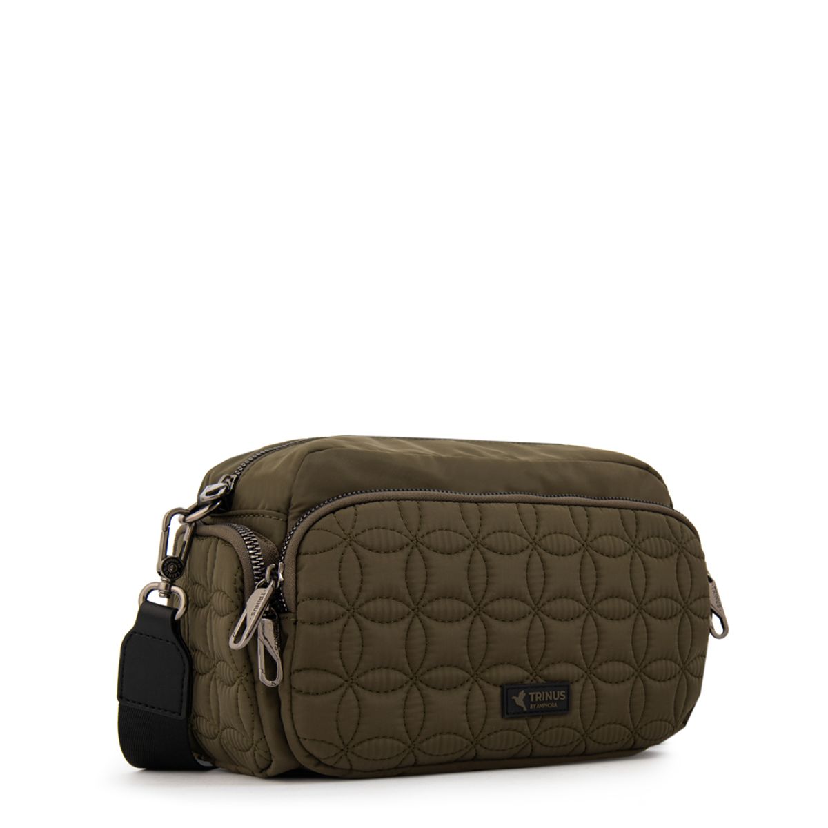 TRINUS - Cartera bandolera sahara pequeña verde oliva
