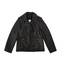 AMPHORA - Chaqueta biker fiona negro