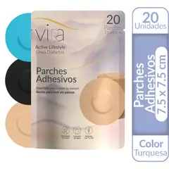 GENERICO - Parche Protector para Sensor FreeStyle Libre Guardian X 20 - Turquesa