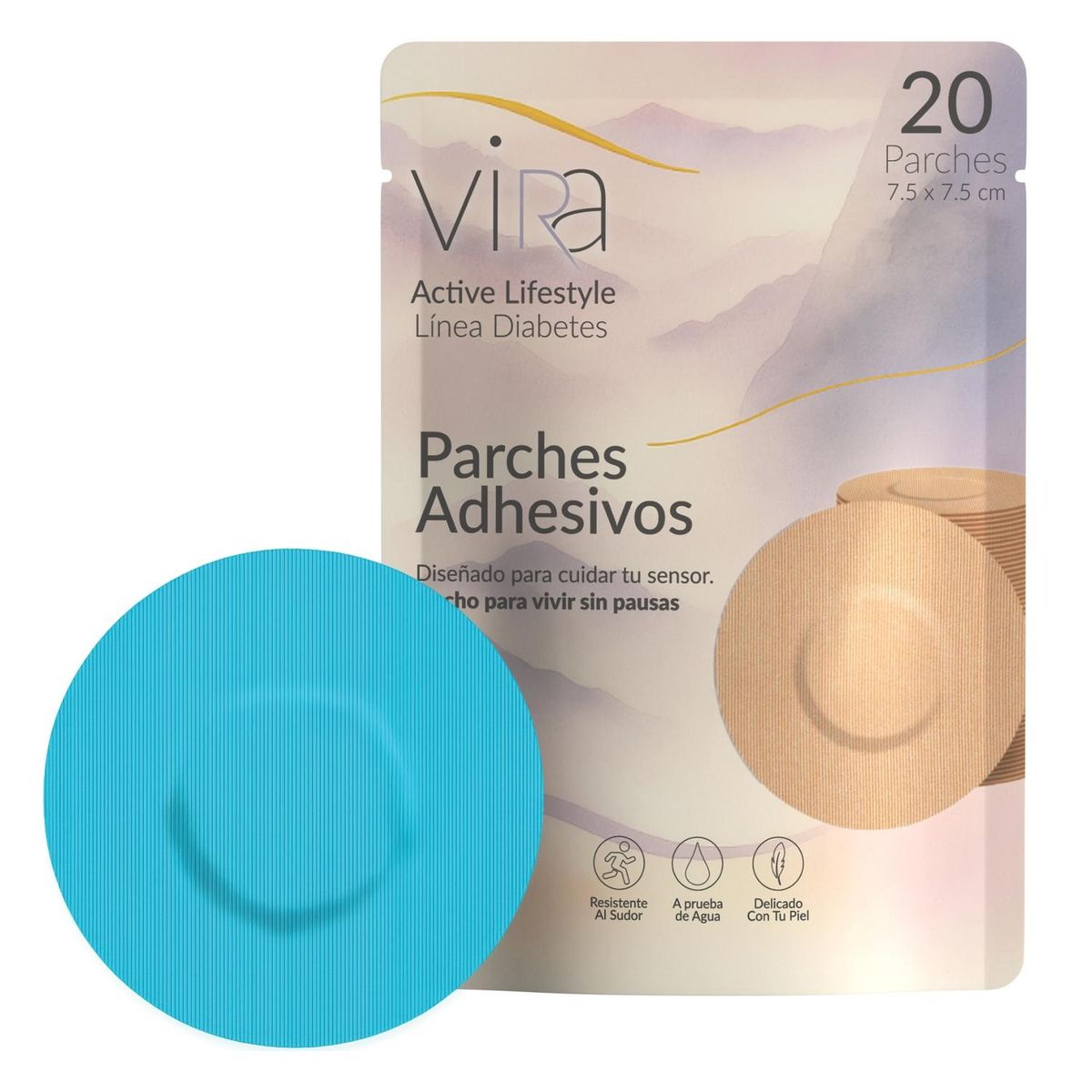 GENERICO - Parche Protector para Sensor FreeStyle Libre Guardian X 20 - Turquesa