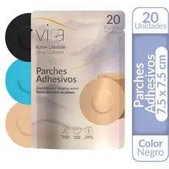 GENERICO - Parche Protector para Sensor FreeStyle Libre Guardian X 20 - Negro