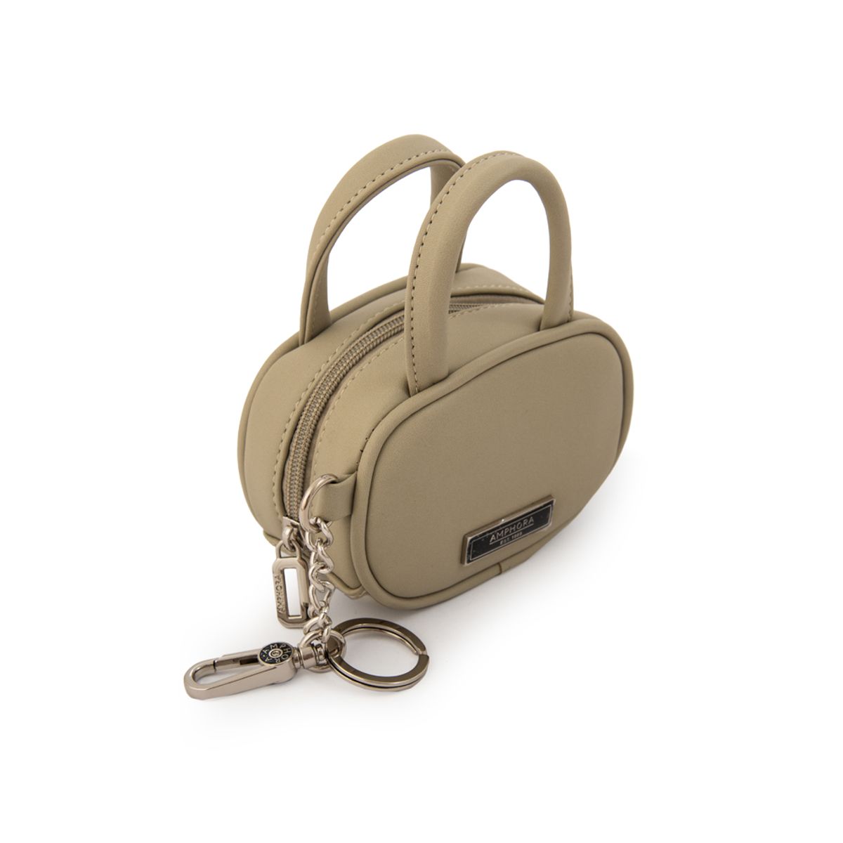 AMPHORA - Hanging monedero alika verde claro