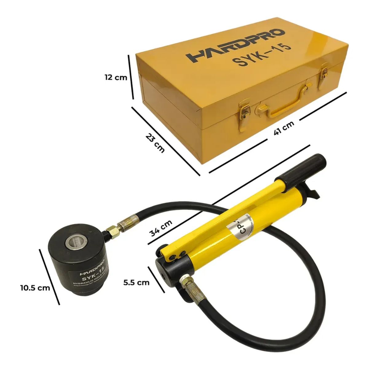 HOMEBRANDT - Knock Out Hidraulico Perforadora Sacabocados 15 Toneladas