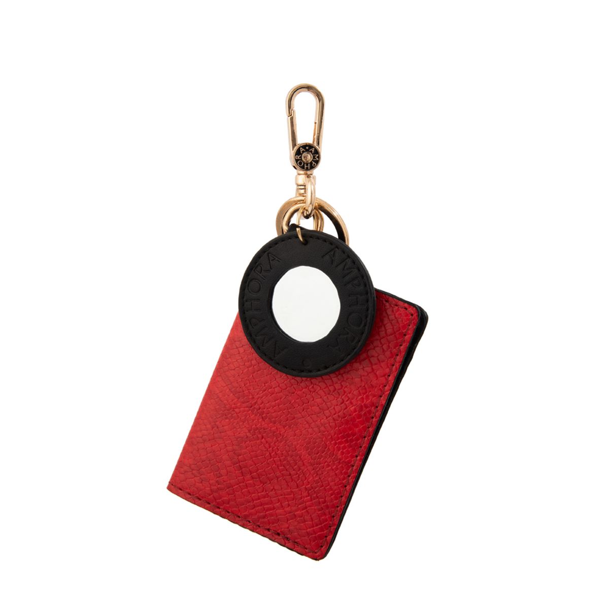 AMPHORA - Hanging tarjetero con espejo lex rojo