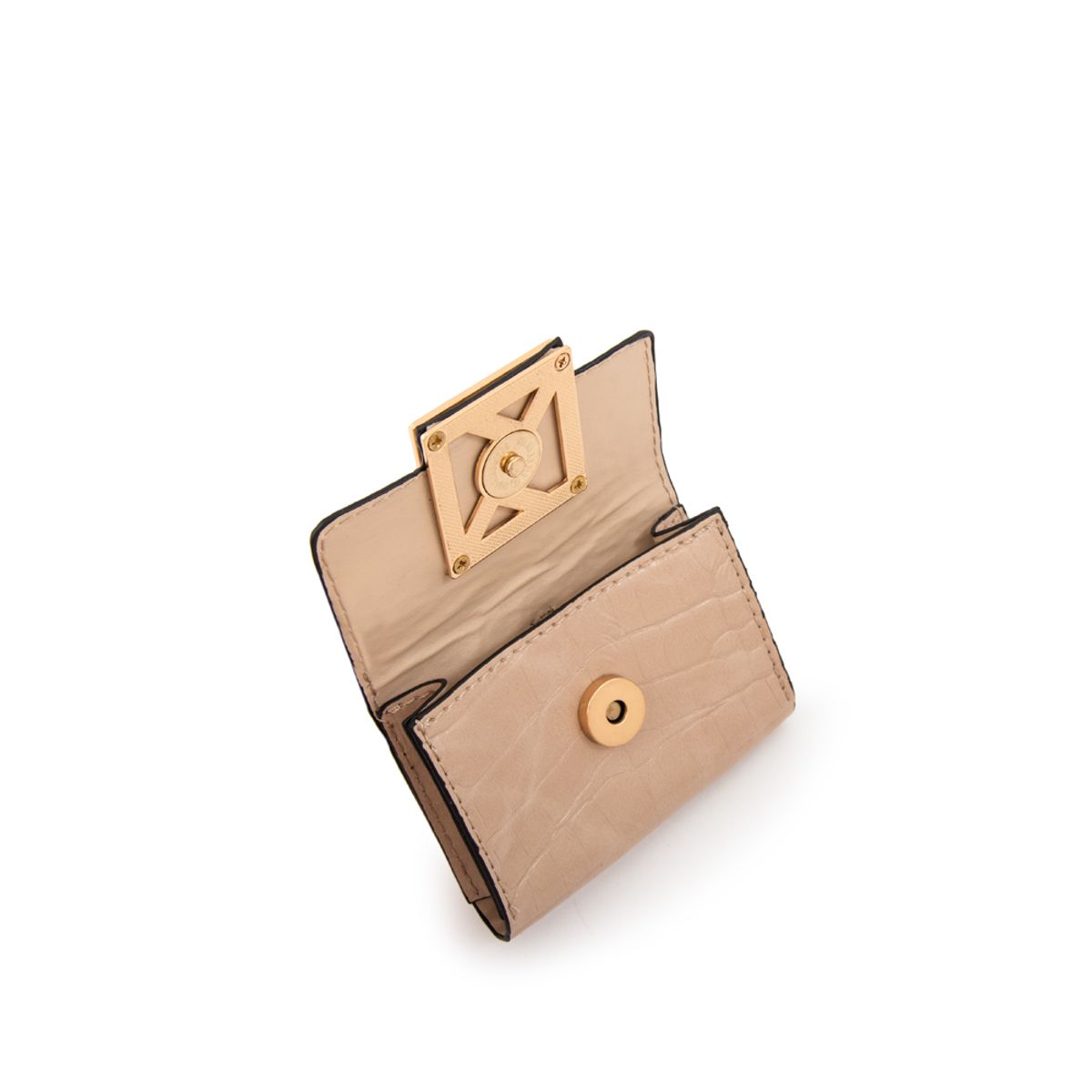 AMPHORA - Hanging tarjetero cora beige