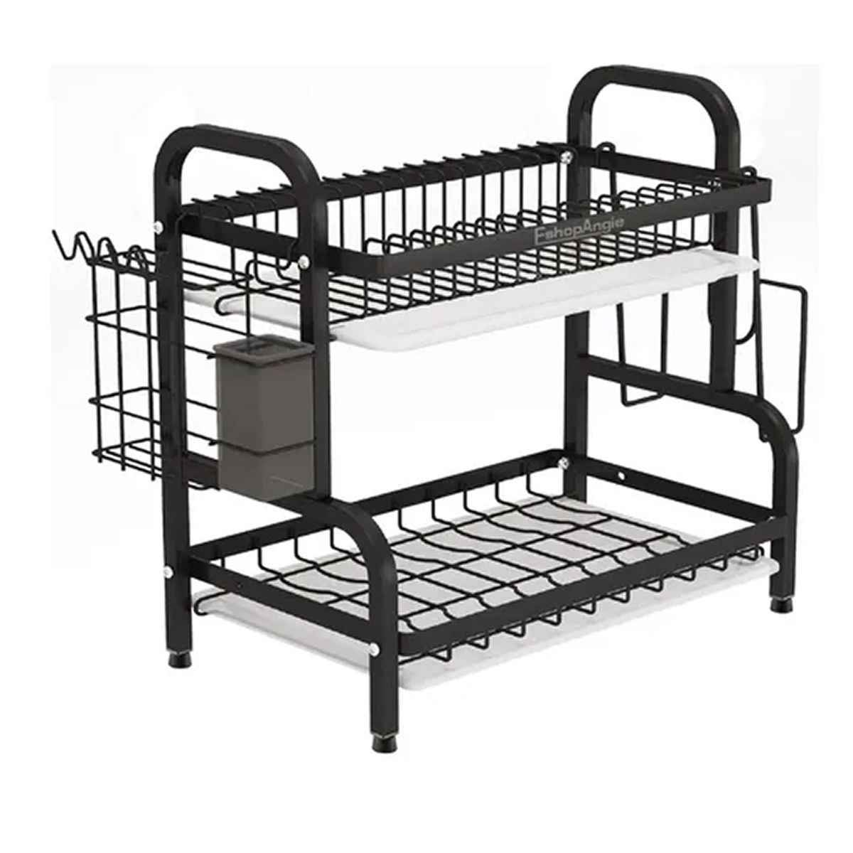 OFERTABKN - Secador Escurridor De Platos 2 Niveles Negro