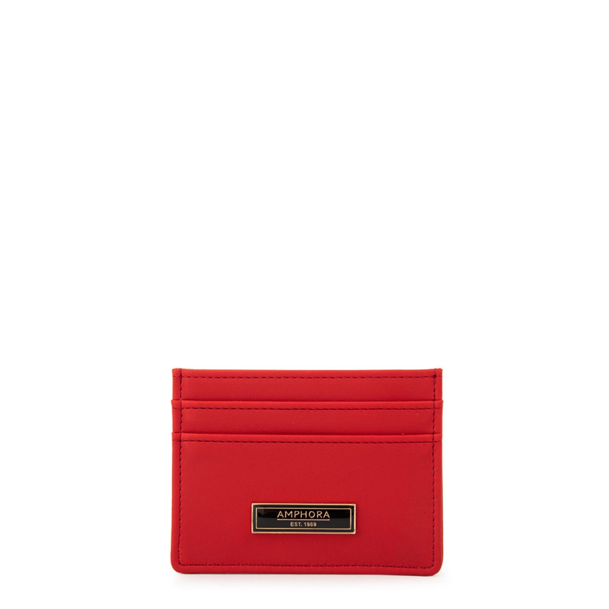 AMPHORA - Tarjetero reiza pequeña rojo