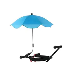 GENERICO - Sombrilla portatil UV para cochecito de bebé AZUL