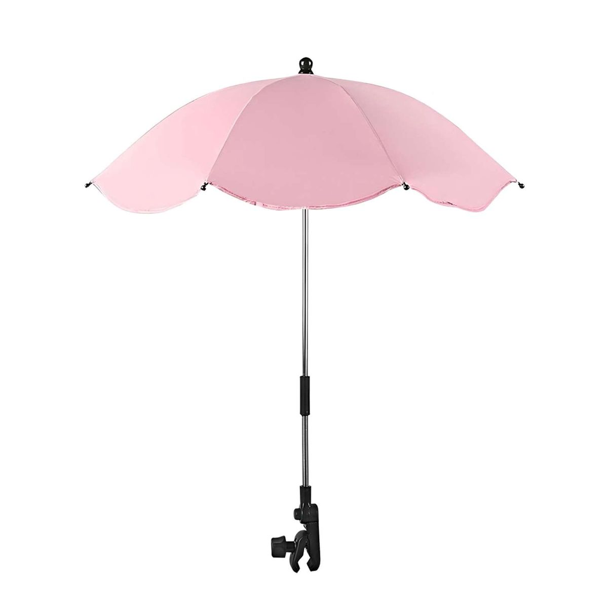 GENERICO - Sombrilla para cochecito de bebé portatil UV ROSA