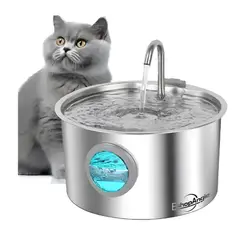 OFERTABKN - Bebedero Fuente De Agua Gatos Mascotas Automatico Acero 32l
