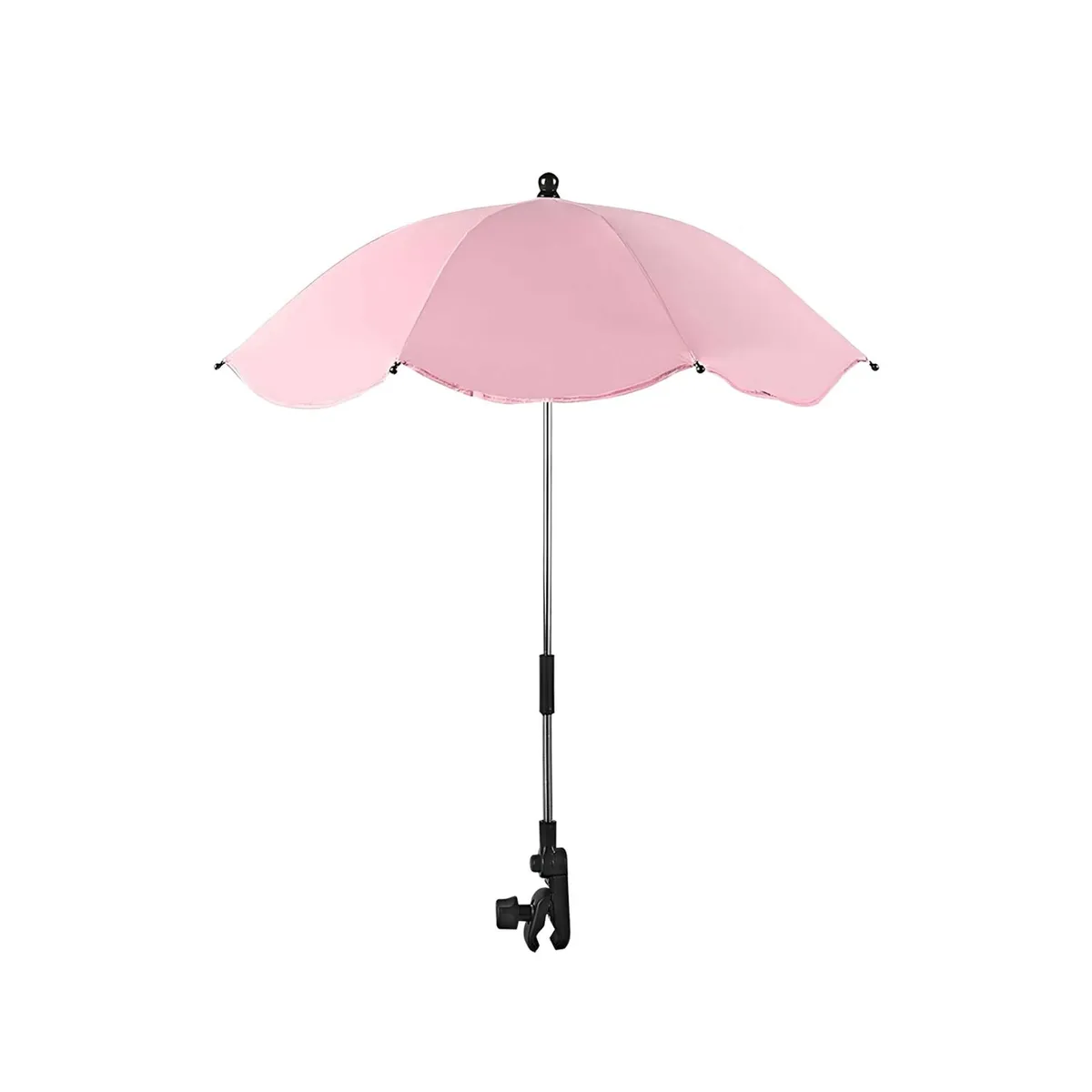 GENERICO - Sombrilla para cochecito de bebé portatil UV ROSA