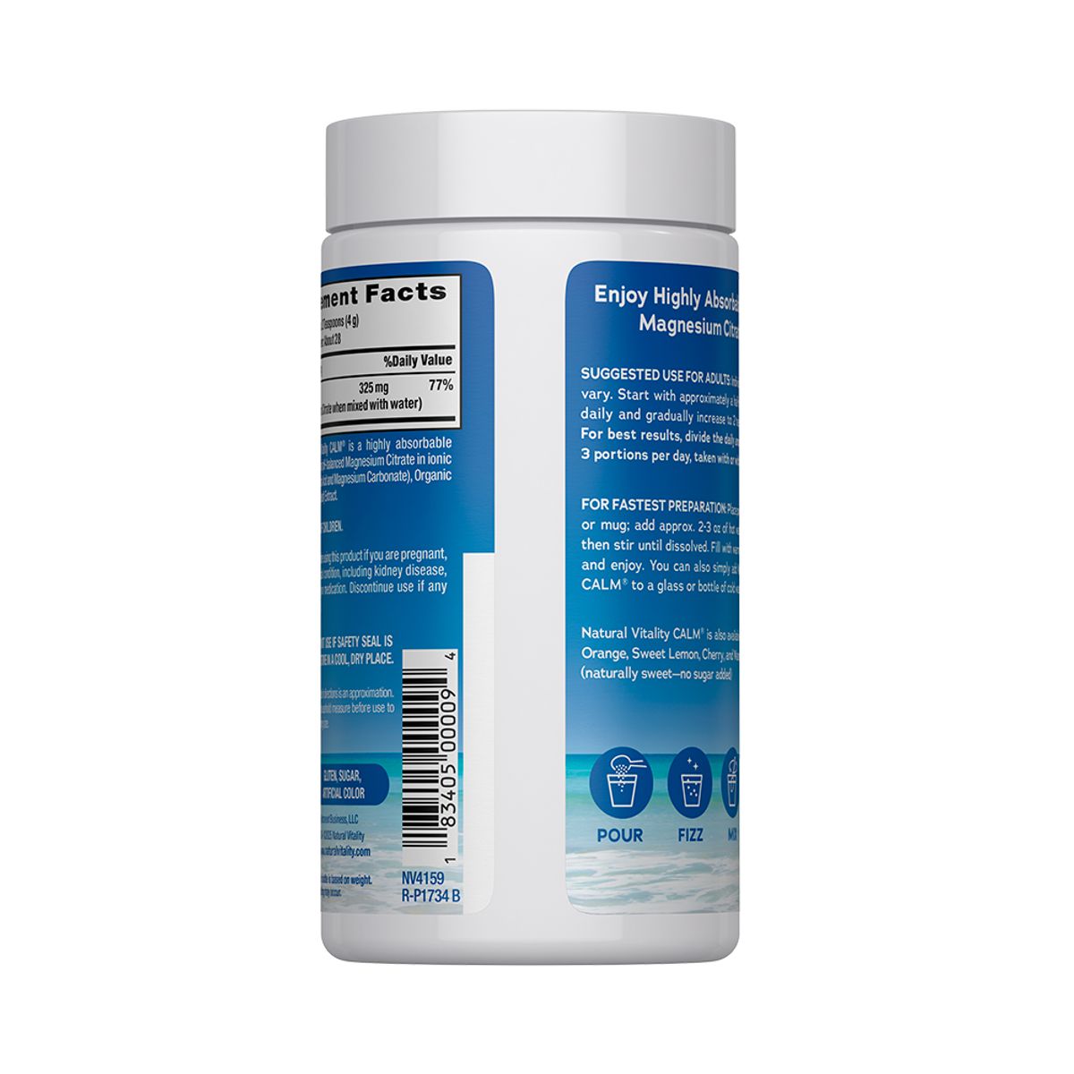 CALM - Magnesio en Polvo Sabor Frambuesa/Limón - 113 gr CALM