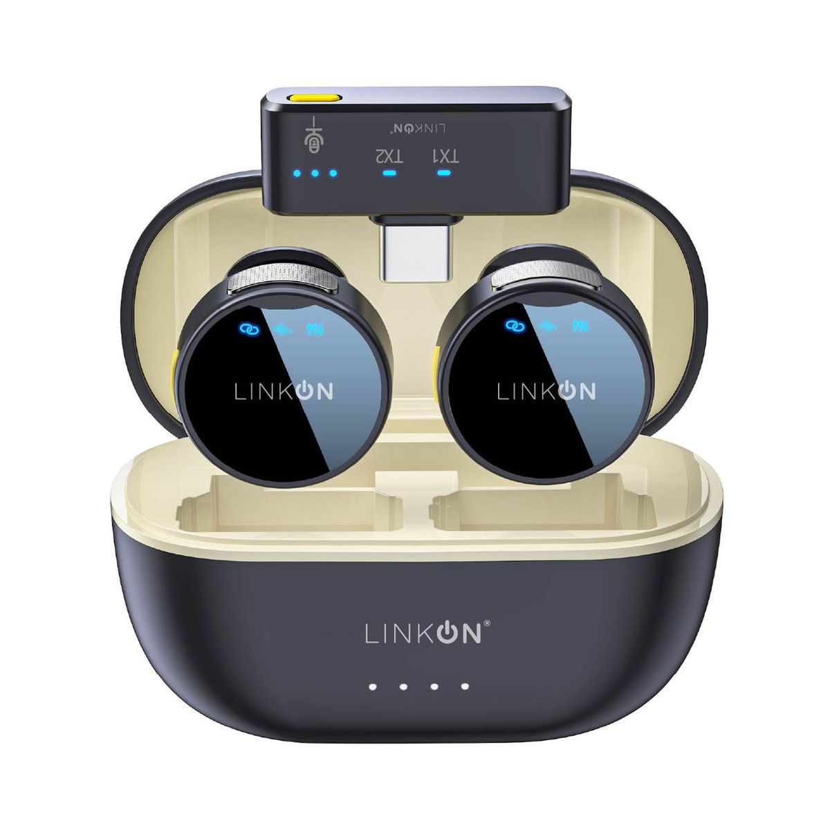 LINKON - Microfono Inalambrico Tipo Solapa Lavalier Linkon + Estuche