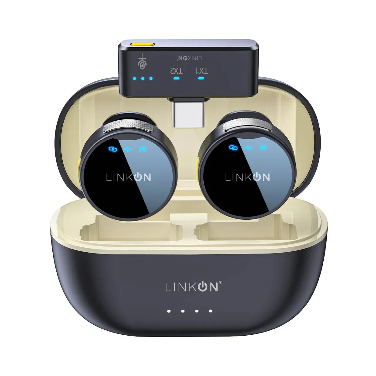 LINKON - Microfono Inalambrico Tipo Solapa Lavalier Linkon + Estuche