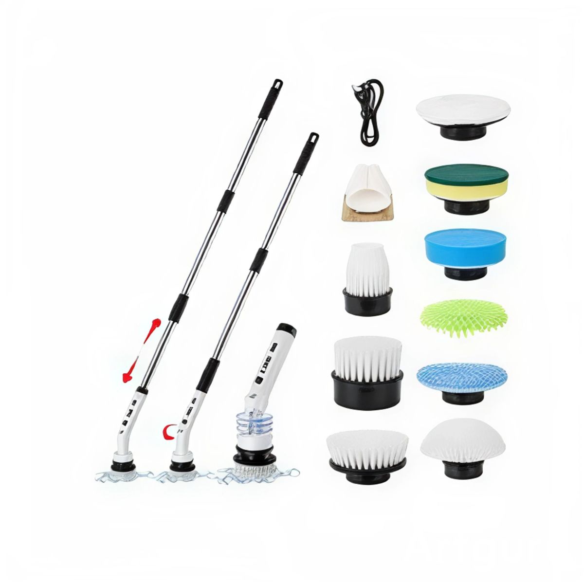 MOVI - Cepillo de Limpieza Inalámbrico 9 en 1 Recargable Multiuso