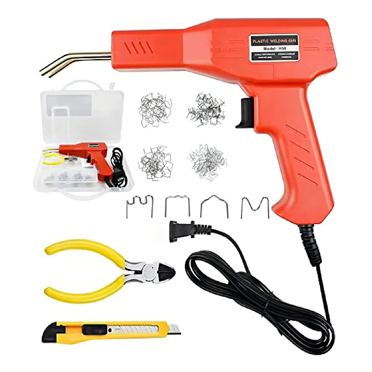 TASBEL - Máquina De Soldar Grapadora De Plástico Caliente  Rojo