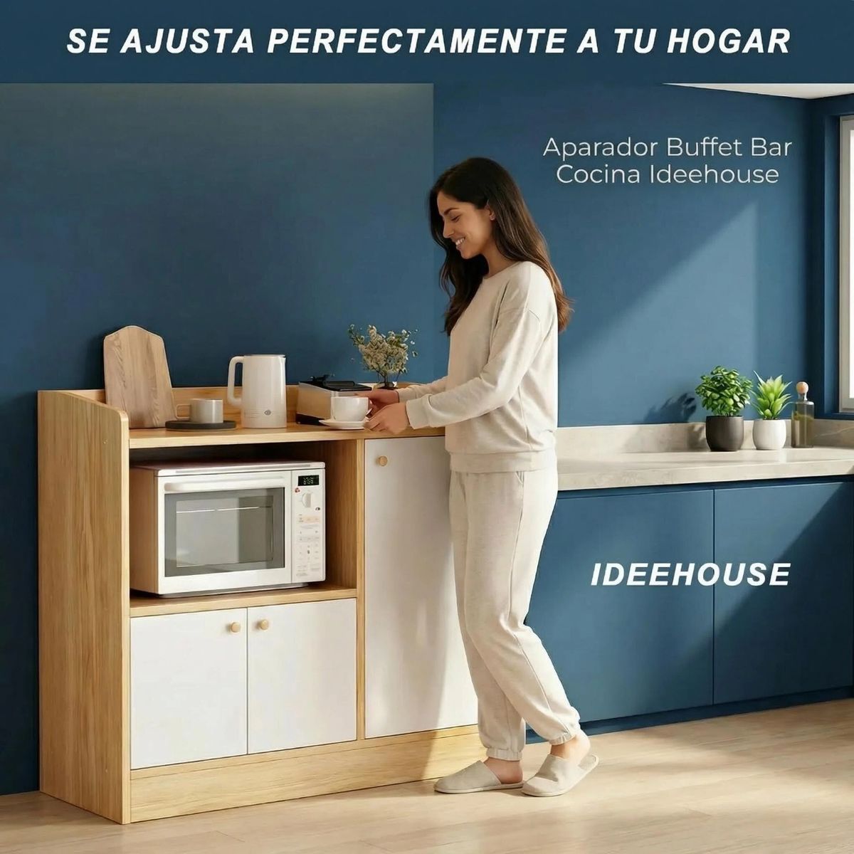 IDEEHOUSE - Mueble Cocina Aparador Buffet Bar Cocina