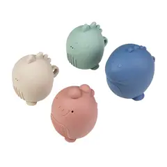 CARESTINO - Juguete de Baño de Silicona Dino Mix de Colores