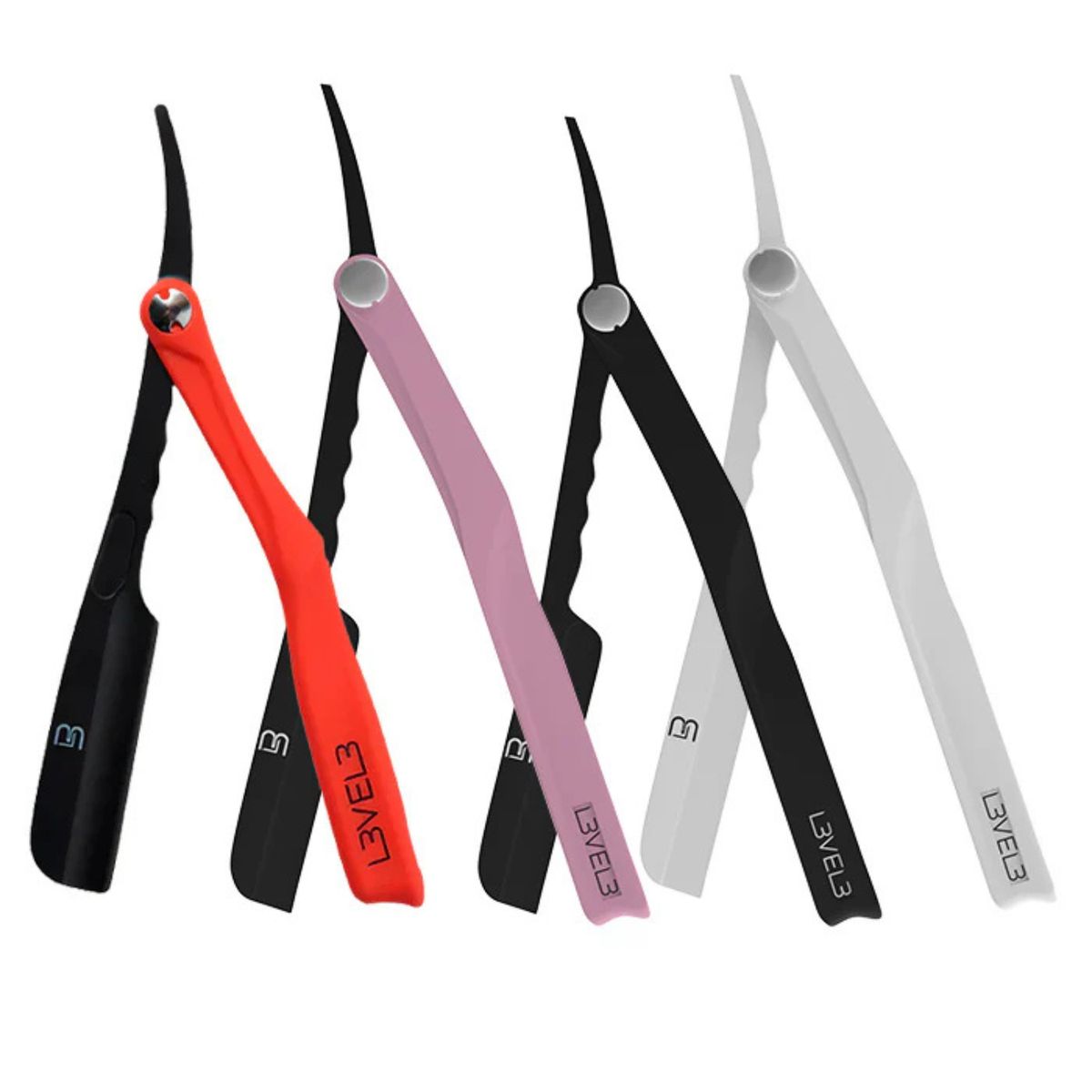 L3VEL3 - Navaja De Afeitar Milly Level3 negro con rojo