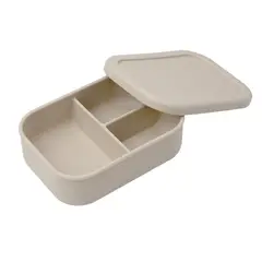 CARESTINO - Contenedor Lonchera con División de Silicona Avena