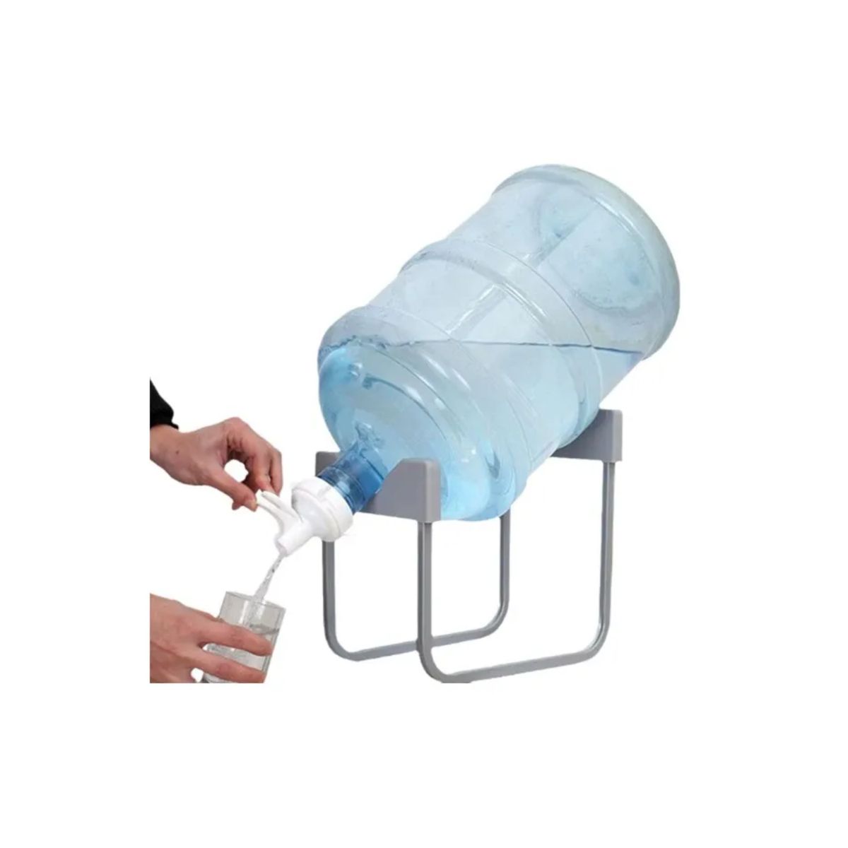 GENERICO - Soporte Dispensador Rack Para 1 Bidon De Agua + Boquilla