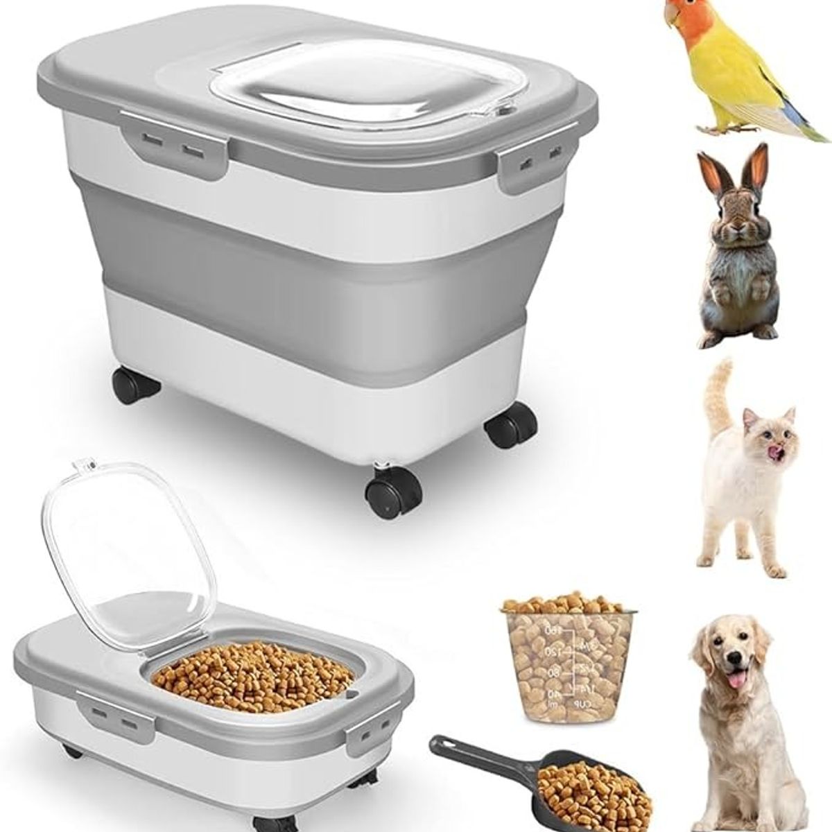 EVERSO - Recipientes Herméticos Para  Alimento Plegable 12kg