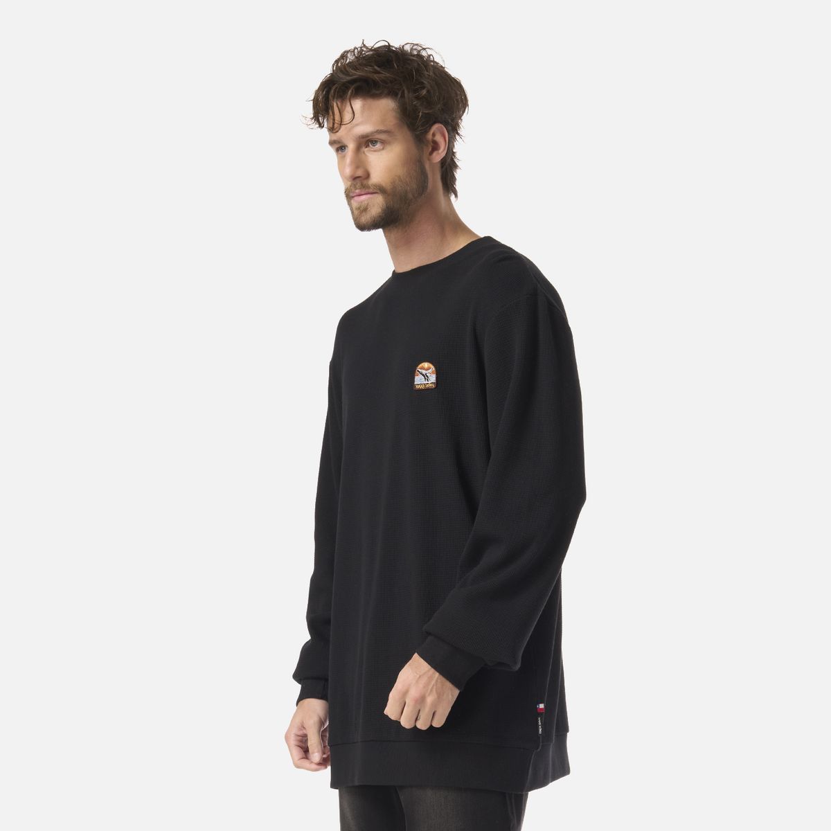 HAKA HONU - Polerón Hombre Eclipse Negro Haka Honu