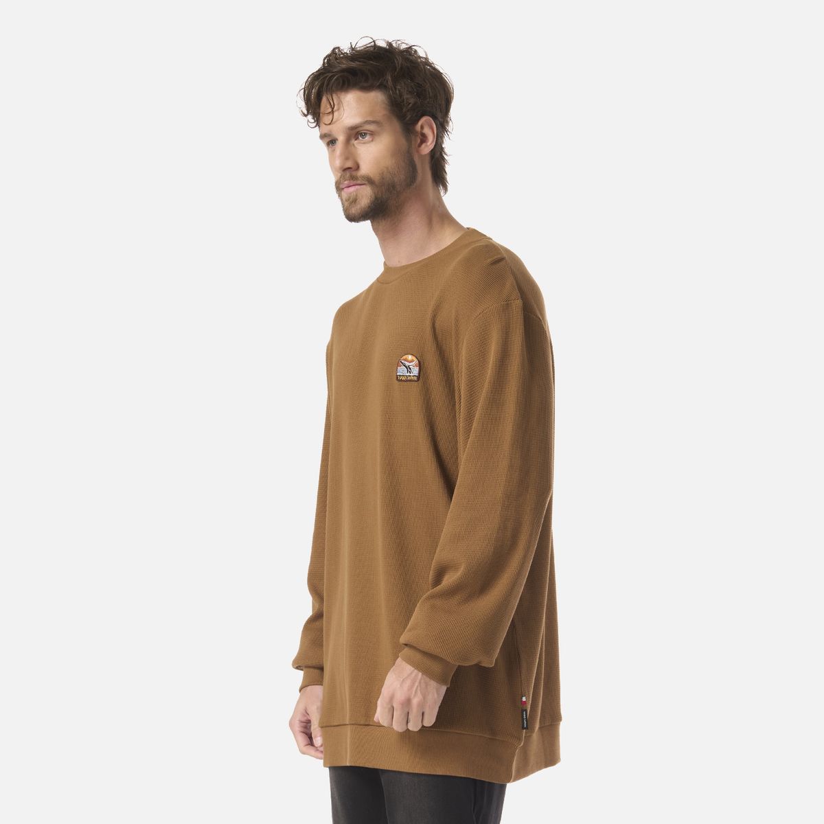 HAKA HONU - Polerón Hombre Eclipse Mostaza Oscuro Haka Honu