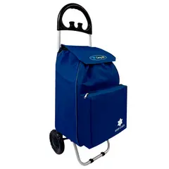 CARRY ALL - Carrito De Compras Plegable Glasgow 47 Litros Carro De Feria Azul