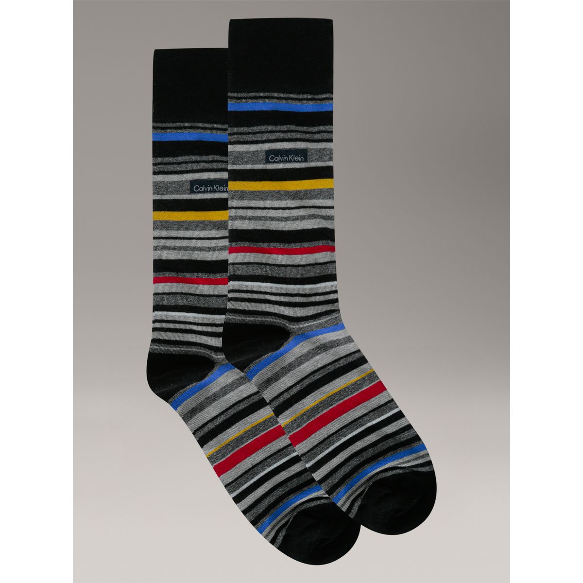 CALVIN KLEIN - Calcetines Barcode Multi Stripe Negro Calvin Klein
