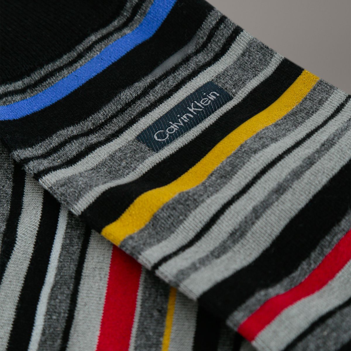 CALVIN KLEIN - Calcetines Barcode Multi Stripe Negro Calvin Klein