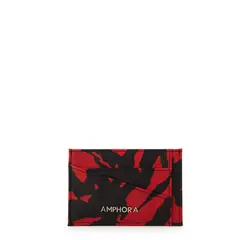 AMPHORA - Tarjetero katrio pequeña rojo